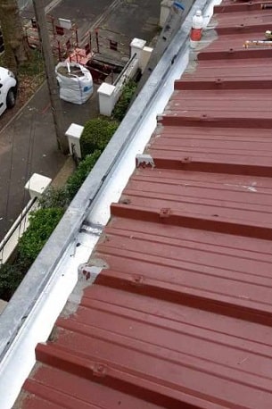 Remplacement de gouttière en zinc