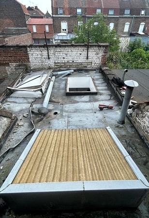 Remplacement d'une toiture en zinc ancienne