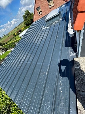 Remplacement d'une toiture par un bac acier