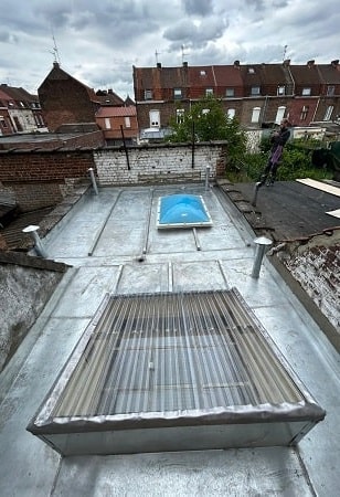 Toiture en zinc entièrement rénovée