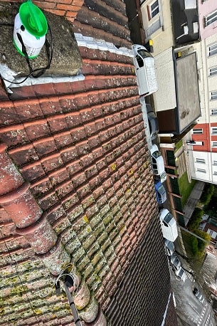 Etat de la toiture avant notre nettoyage